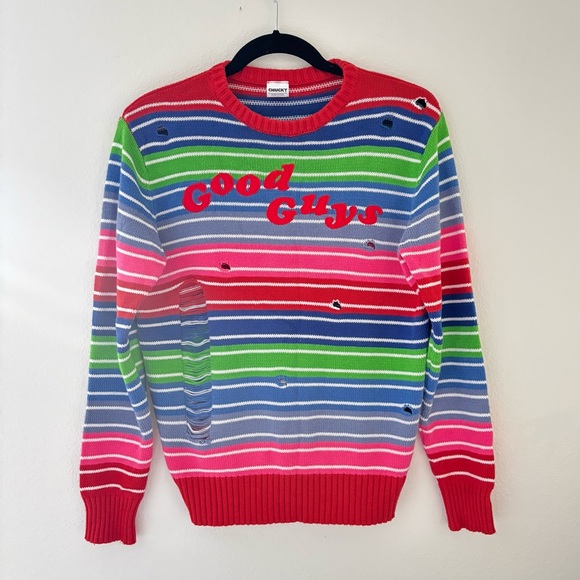 Spirit Sweaters Spirit Halloween Chucky Good Guys Rainbow Sweater Poshmark